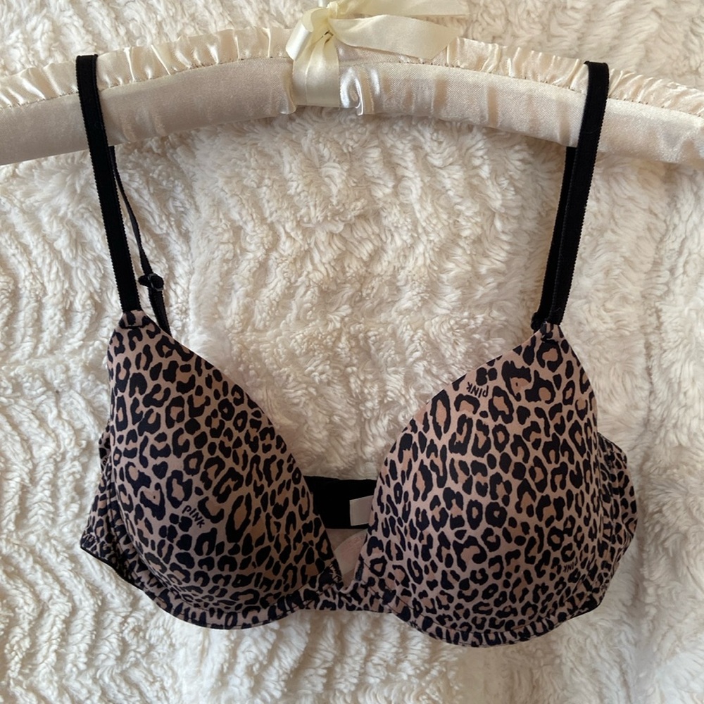 Lined, underwire bra ~ PINK, 34C